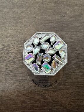 Bath & Body Works Iridescent Gem Octagon Car Vent Clip - Silver